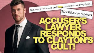 Bachelor Clayton Paternity Update - Accuser's Lawyer Writes Blog Questioning Clayton's Supporters