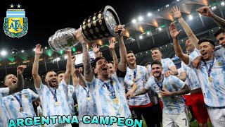 Argentina campeón de la copa América 2021, contra Brasil en el Maracaná, Messi levanta el título.*🏆⚽
