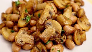 Mushrooms with beans and garlic # 103