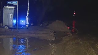 Mud and debris swamp parts of Palisades Fire zone