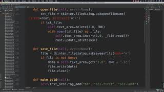 53 Python Tkinter Tutorial 6 Text Editor
