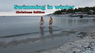 Swimming in Winter II Christmas 2021 II Vinterbad Jul2021