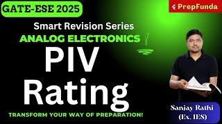 ESE & GATE 2025||EC/EE/IN||Analog|| PIV rating of Diode