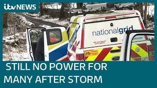 Storm Arwen: More than 150,000 homes still without power after 'worst damage since 2005' | ITV News