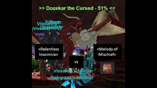 Relentless Insomnia engages at 75%, snags Dozekar from Melody of Mischief box team on Oakwynd