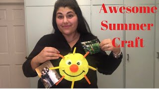 Sun Picture Hanger Craft Video / Summer Crafts / DIY Crafts by EconoCrafts