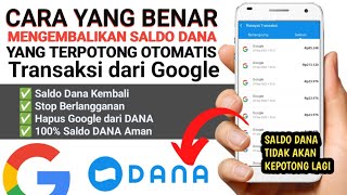 Cara Mengembalikan Saldo DANA yang Terpotong Google Transaksi Tidak kenal dari google