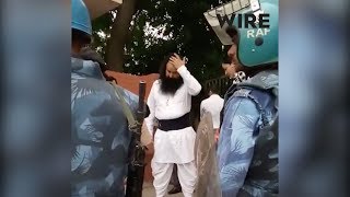 Video of Ram Rahim Singh being escorted into a make-shift jail