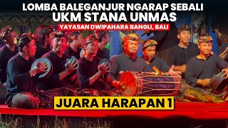 Juara Harapan 1 Ukm Stana Unmas, Lomba Baleganjur Ngarap Sebali | Yayasan Dwipahara Bangli, Bali