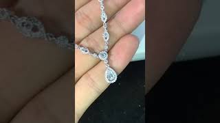 Gia0.3克拉水滴形鑽石項鍊-伊莎貝拉珠寶精品館