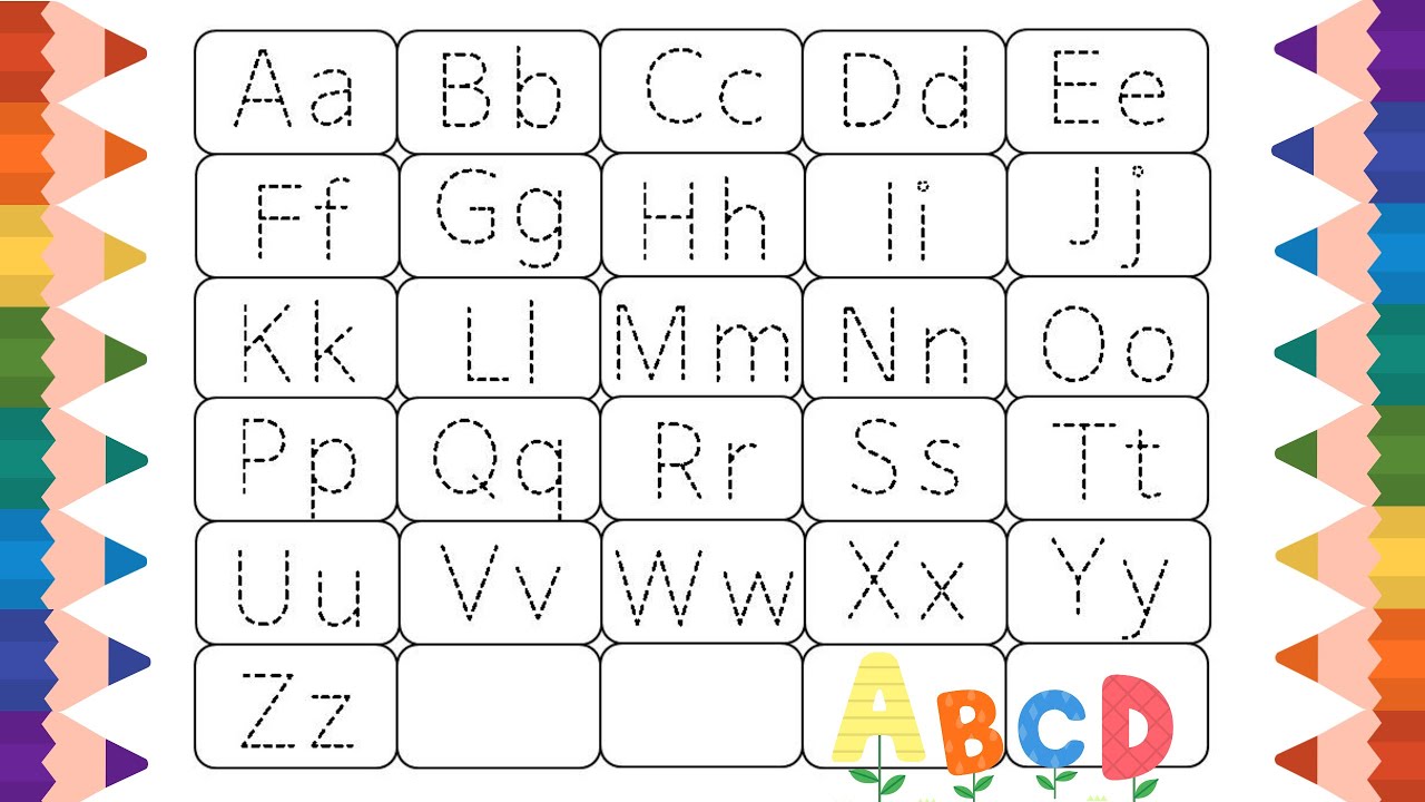 How To Write Letters For Children Teaching Writing Abc For Preschool