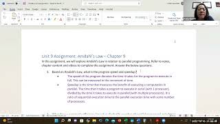 CIS30E Unit 9 Lecture: Amdahl's Law