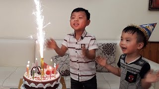 Happy Birthday to Anto surprise gift from Brother Ben w/ Nursery Rhymes song for kids