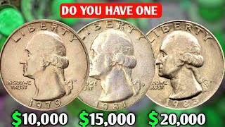 Top 3 Most Rare \u0026 Valuable Washington Quarter Dollars Worth a Lot of Big Money!