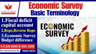 Economic Survey basic||Budget terminology explained by Santhosh Rao UPSC