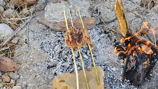 Grilled chicken/Grilled chicken with wooden skewers