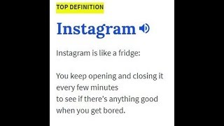 Social Media portrayed by Urban Dictionary