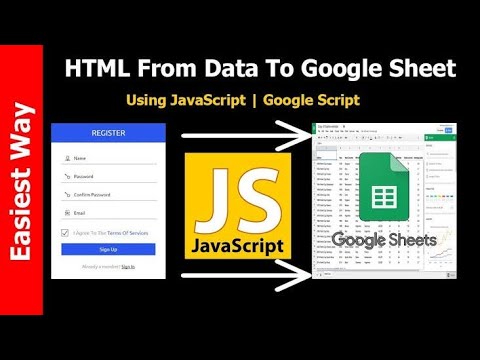 How To Send Html Form Data To Google Sheets/Excel Using JavaScript ...