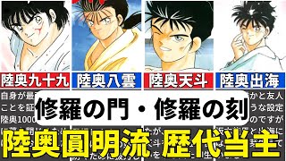 【修羅の門・刻】陸奥圓明流の歴代当主を時系列でまとめてみた