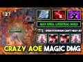 CRAZY AoE MAGIC DAMAGE MID Leshrac With Max Spell Lifesteal Build Even Fountain Can't Stop Him DotA2