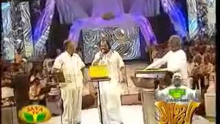 Yesudas and SPB on stage