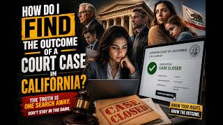 How do i find the outcome of a court case in California