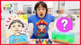 Paint Each Other Challenge Ryan vs Mommy!!!!