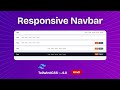 🔥 Responsive Navbar UI with Tailwind CSS | Mobile-First Design Tutorial