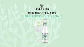 フィーバーツリー、エルダフラワートニックウォーターのジントニック。Fever-tree, Elderflower tonic water gin tonic