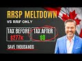 RRSP Meltdown vs RRIF Minimum Withdrawal (Save Thousands)