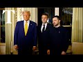 Donald Trump meets Macron and Zelensky for talks in Paris