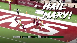 North Dakota State Scores on CRAZY HAIL MARY Before Halftime! // 2021 FCS Highlighs