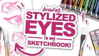 TEAR DUCTS & EYE BAGS!? | Drawing Eyes in my Sketchbook