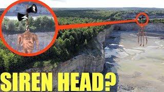 You won't believe what my drone caught on camera at the Siren Head Forest / We saw him! He is HUGE!