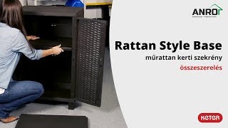 Keter Rattan Style Base műrattan kerti szekrény - összeszerelés