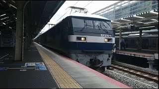 京都駅を【EF210-1 貨物 桃太郎】が通過