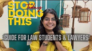 5 things taking you towards FAILURE in Law! IMMEDIATELY STOP 🛑