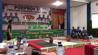 Angkat Besi Porprov Sumbar 2018