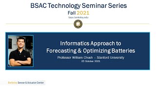 William Chueh: Informatics Approach to Forecasting \u0026 Optimizing Batteries