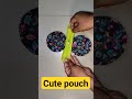 Easy and super cute pouch making at home/ coin pouch/ bag/ mini handbag/ zipper pouch/ mini pouch