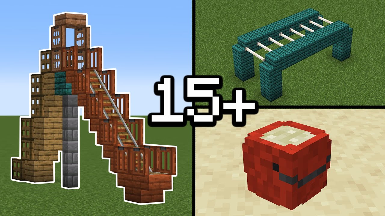 15+ PLAYGROUND Build Hacks In Minecraft! - YouTube