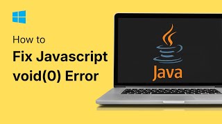 How To Fix Javascript void0 Error