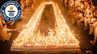 Most lit candles on a cake - Guinness World Records