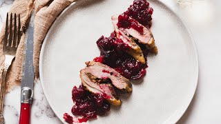 Roasted Duck Breasts With Mushroom Stuffing Recipe