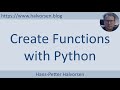 Create Functions and Modules with Python