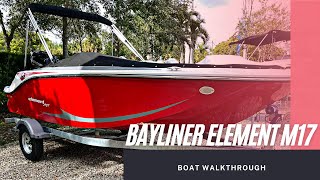 2022 Bayliner Element M17 walkthrough and review