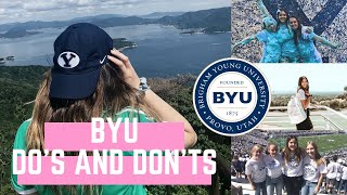 BYU Do's and Don'ts | COLLEGE TIPS FOR FRESHMEN