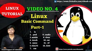 4. Linux Basic Command Part-1 | Linux Commands Tutorial| Playlist for Everyone| Amazon| DevOps