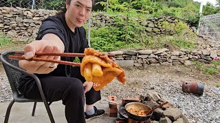 깡촌 vlog 차돌떡볶이