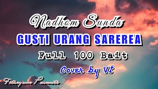 Nadhom Sunda GUSTI URANG SAREREA Full Teks 100 Bait (4 Lagam)